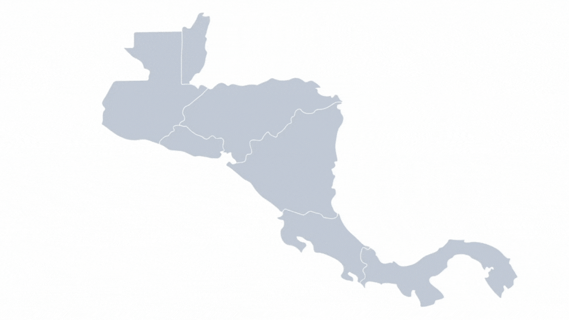 Cobertura regional en Centroamérica