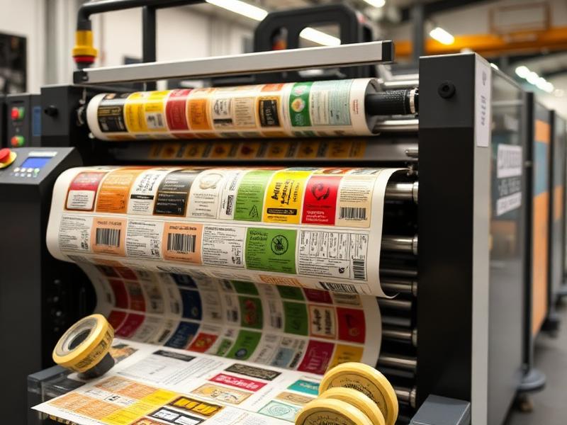 impresión flexográfica para etiquetas industriales